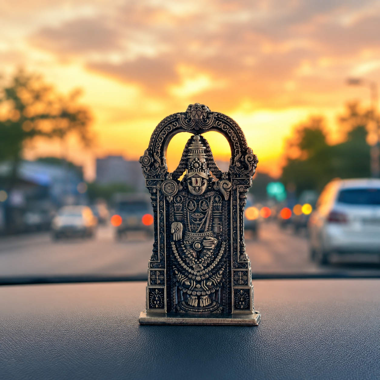 Divine Tirupati Balaji Murti – Decorative Spiritual Idol for Home, Office & Vehicle