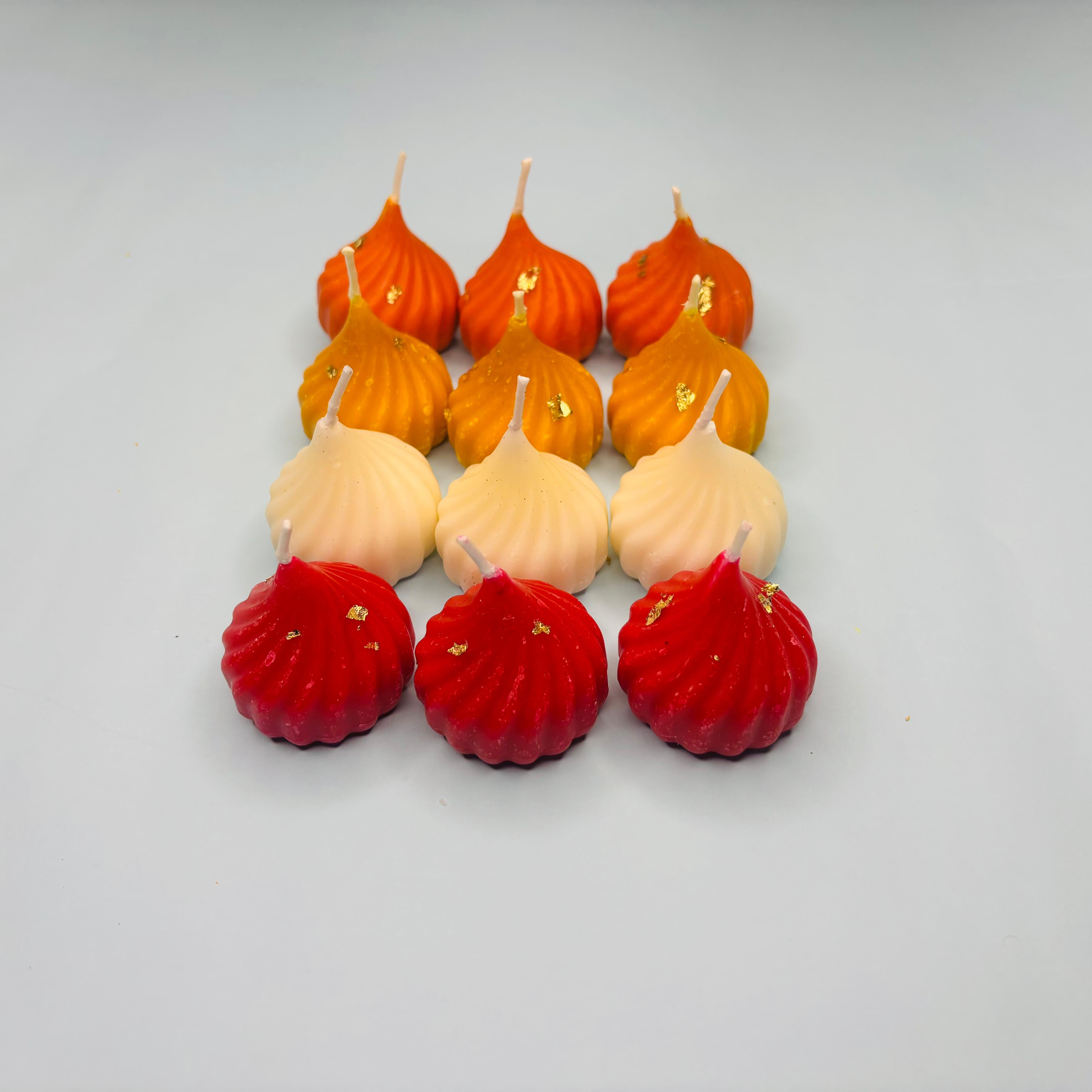 Modak Candles with (Fragrances)(Set of 12)