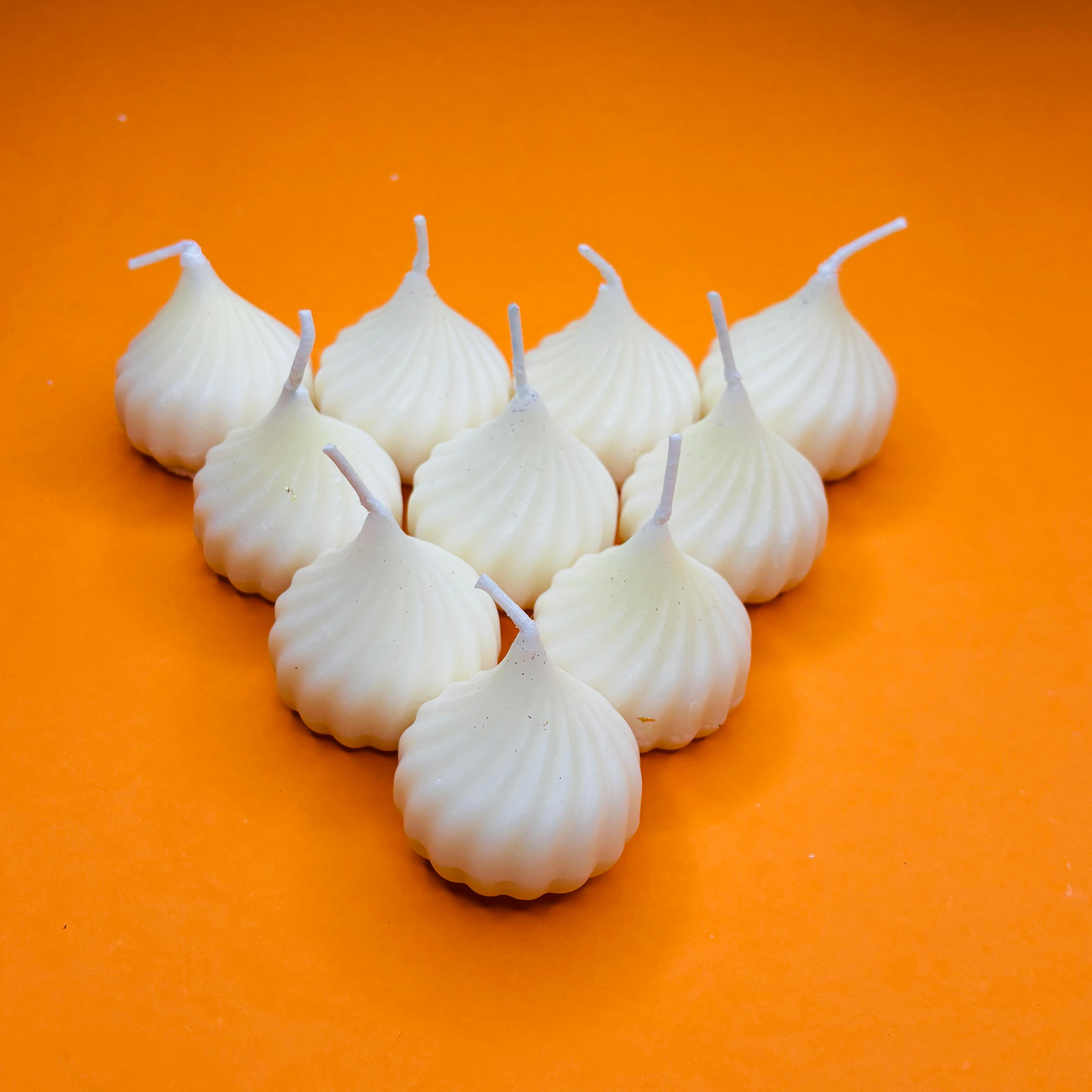 Modak Candles with (Parijat Fragrances) (Set of 10)