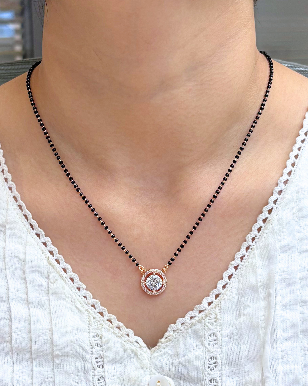 Suhana Full Black Beads Mangalsutra