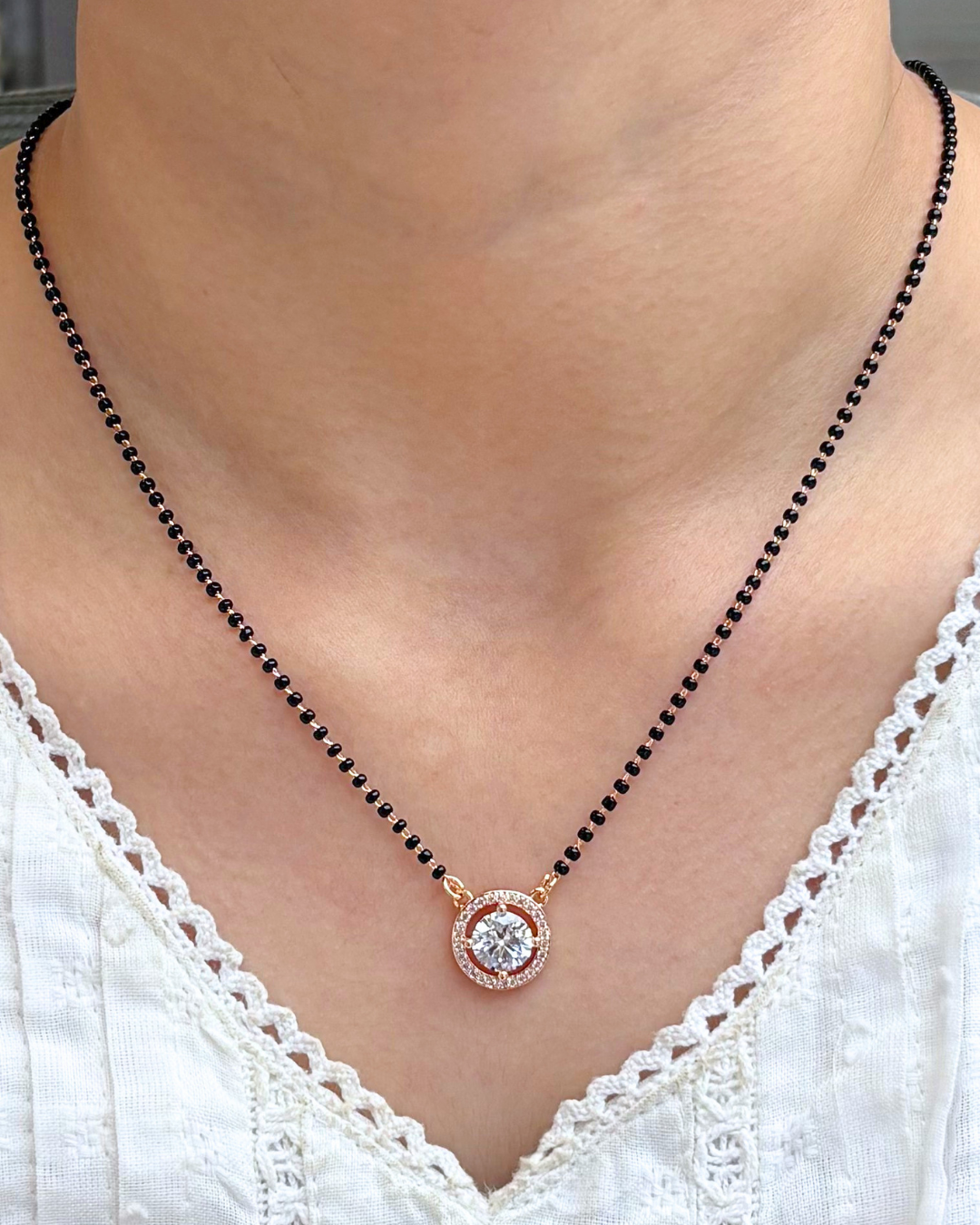 Suhana Full Black Beads Mangalsutra