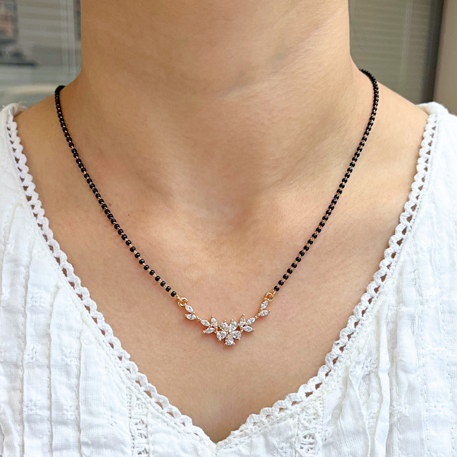 Mahira Full Black Beads Mangalsutra