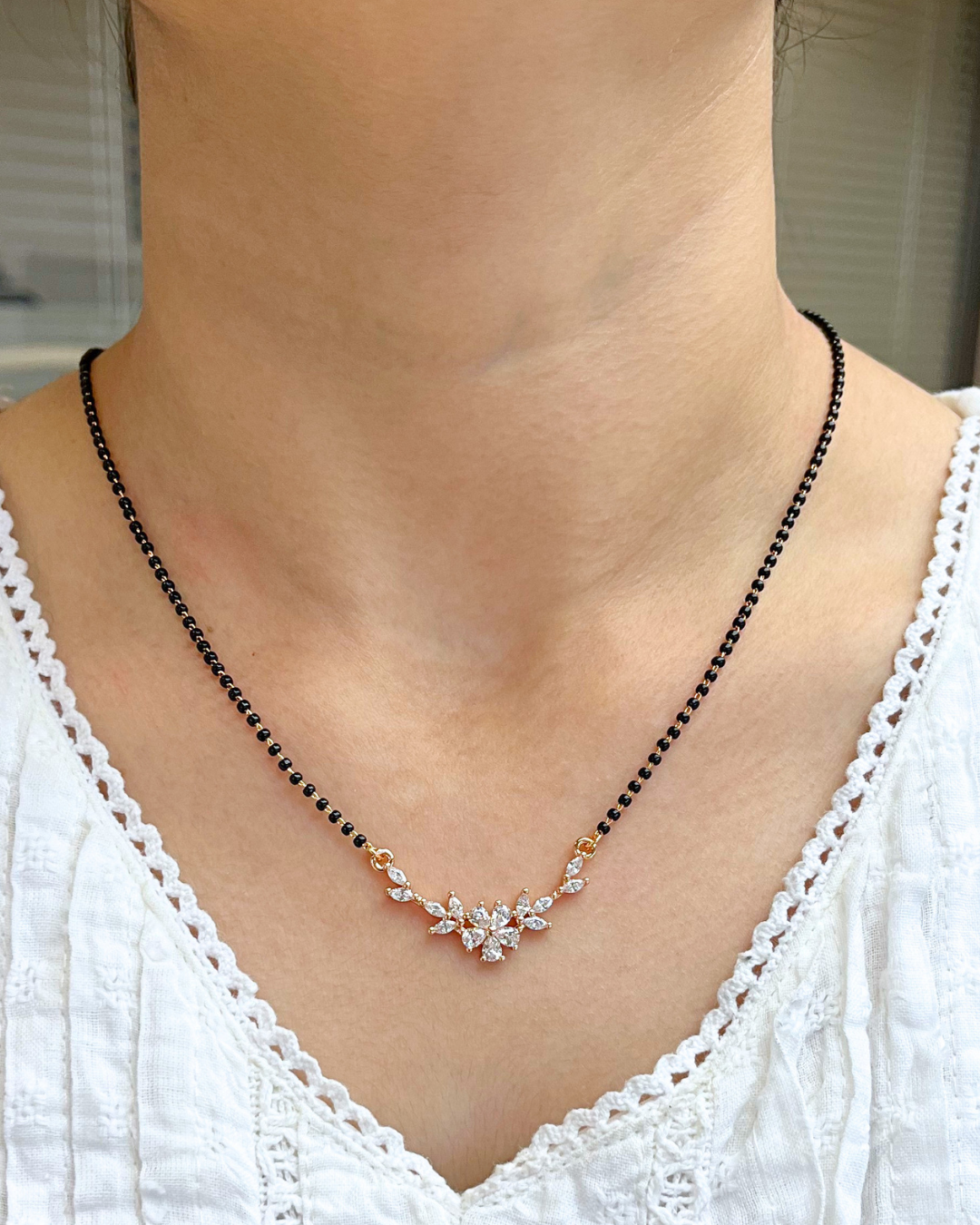 Mahira Full Black Beads Mangalsutra