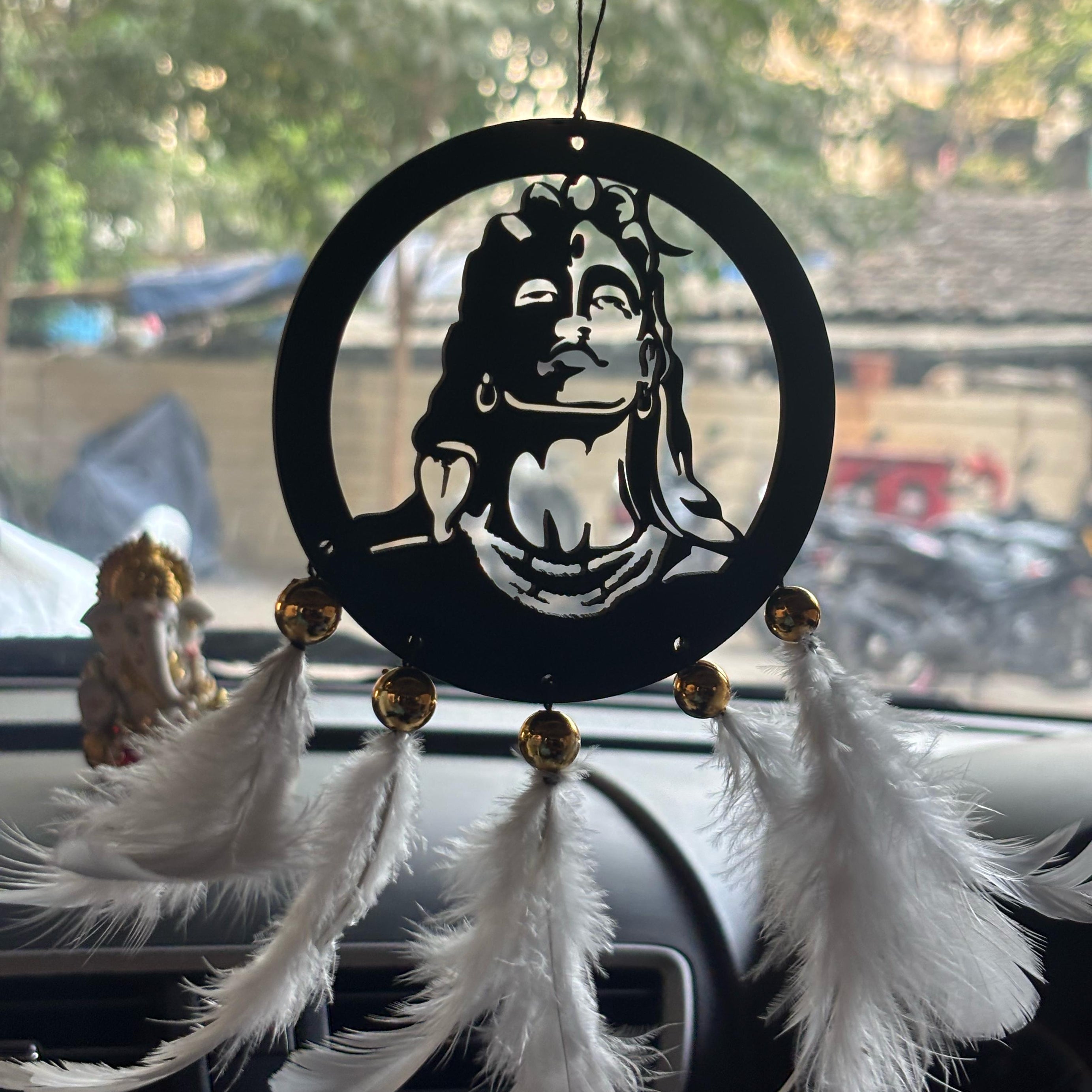 Adiyogi Shiva Mahakaal Car & wall Hanging Handmade Black