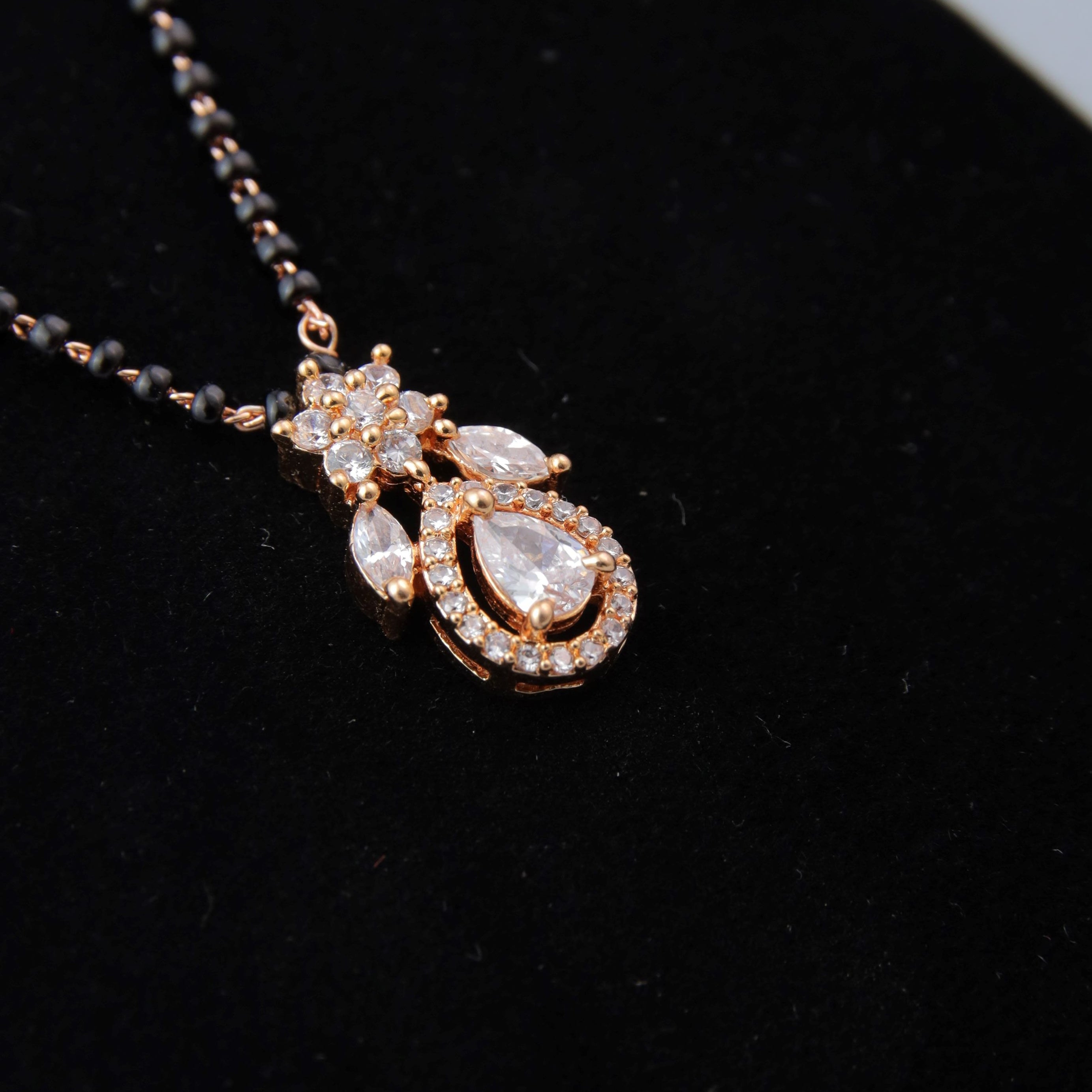 Aanya White Diamond Mangalsutra Buy Online - Zeraki Jewels