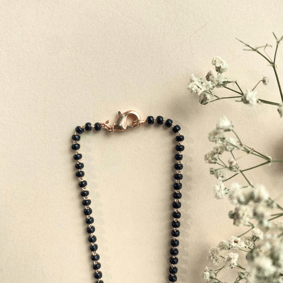 Ahana Mangalsutra Black Beads Chain 