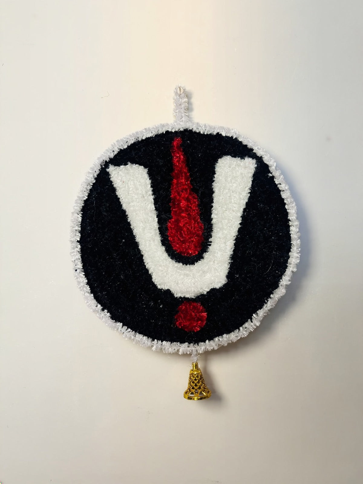 Handmade Fur Woolen Tirupati Balaji Tilak Wall Hanging