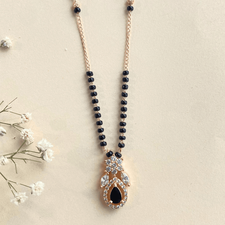 Black Diamond Unique Designs Aanya Mangalsutra Zerakijewels