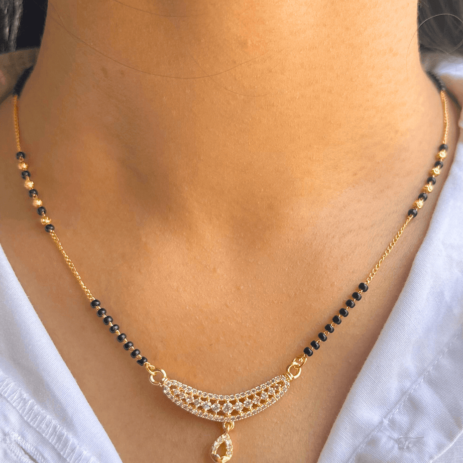 Desinger Black Beads Kimaya Mangalsutra SHop Now Zeraki Jewels