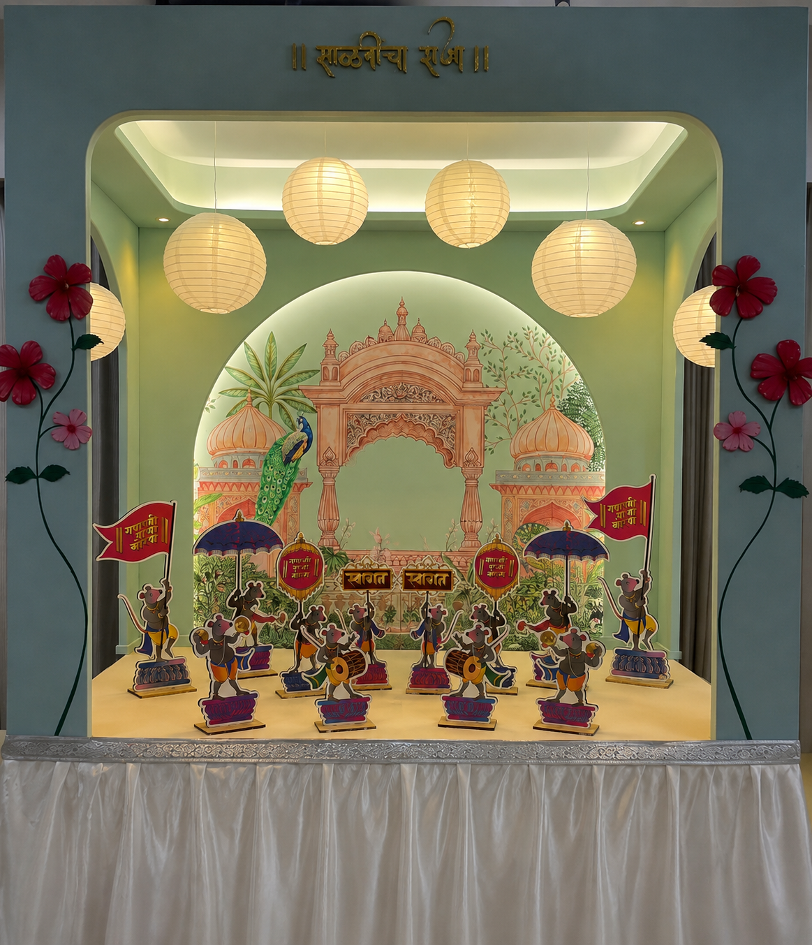 Ganpati Mushak Darbar (Set of 12)