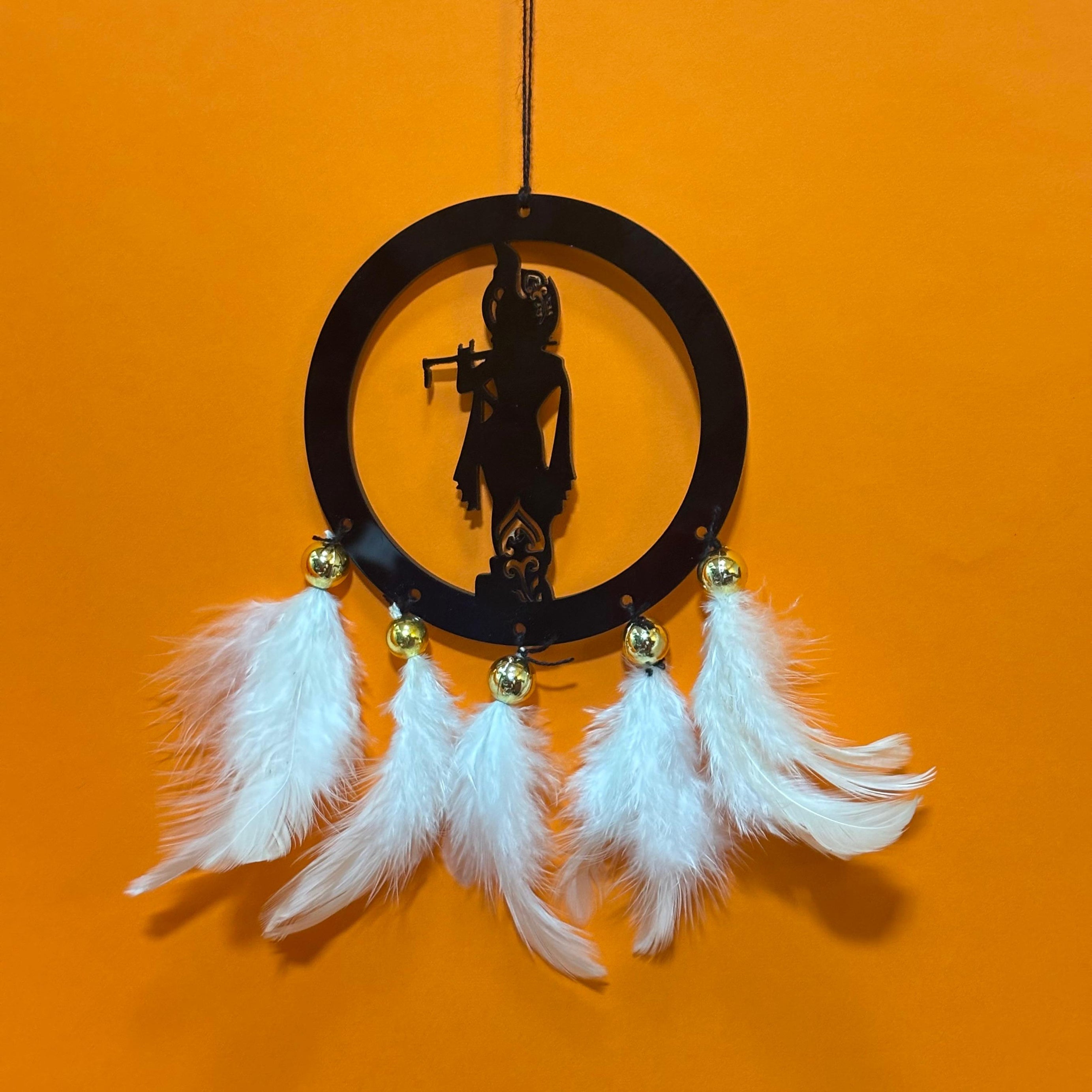 Shree Krishna Car & wall Hanging Handmade Black