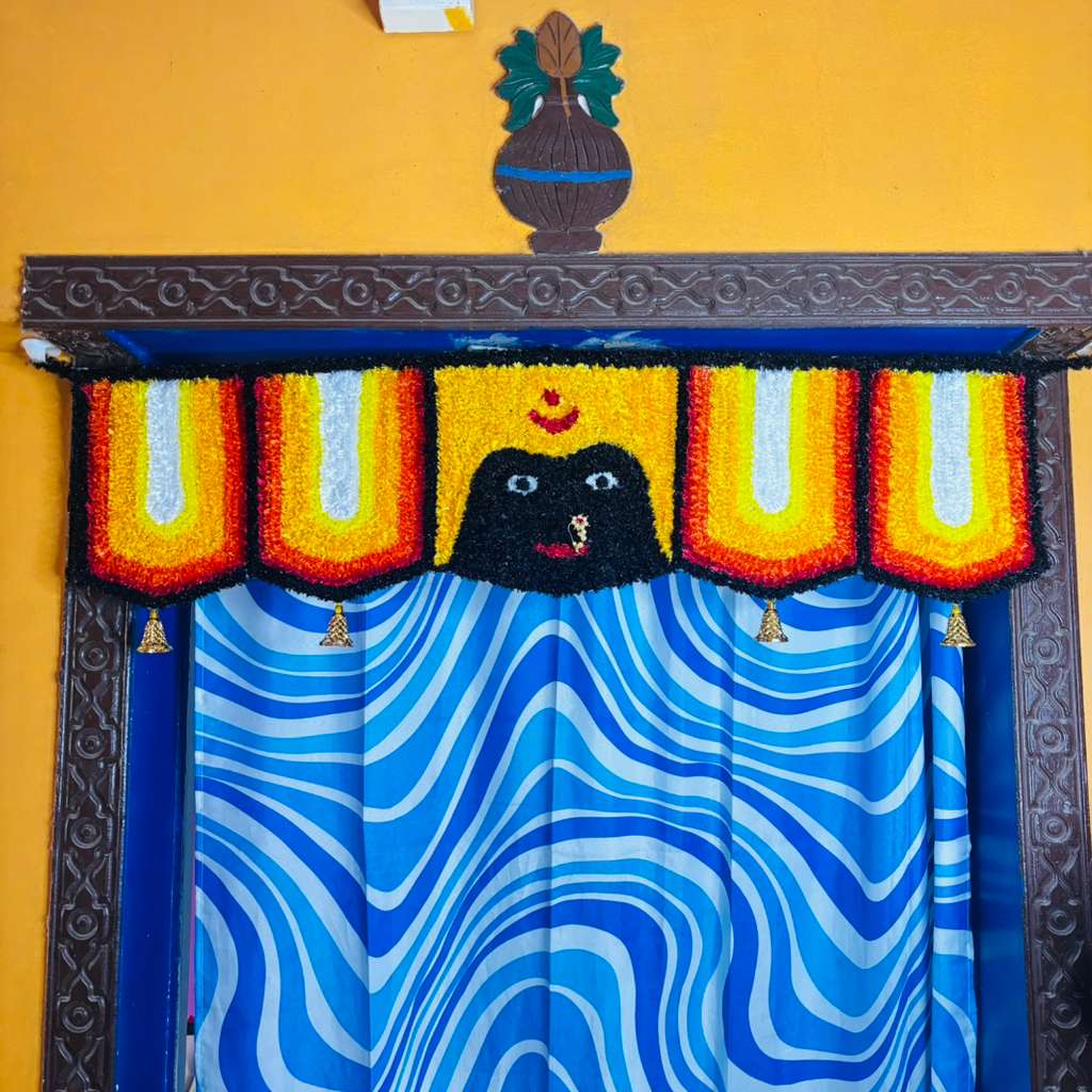 Handmade Fur Woolen Mahalakshmi Toran