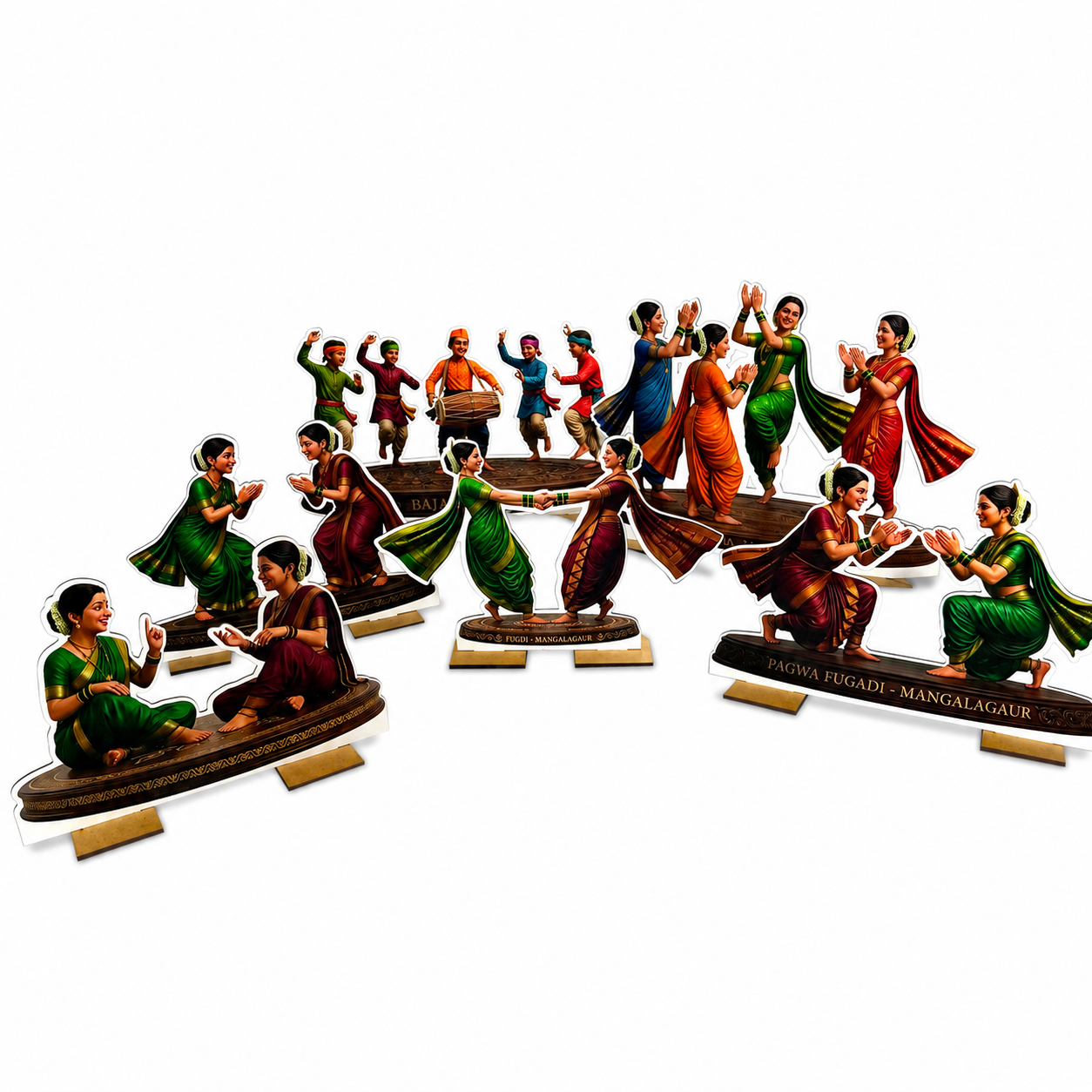 Mangalagaur ganpati decoration and home decor ( set of 6)