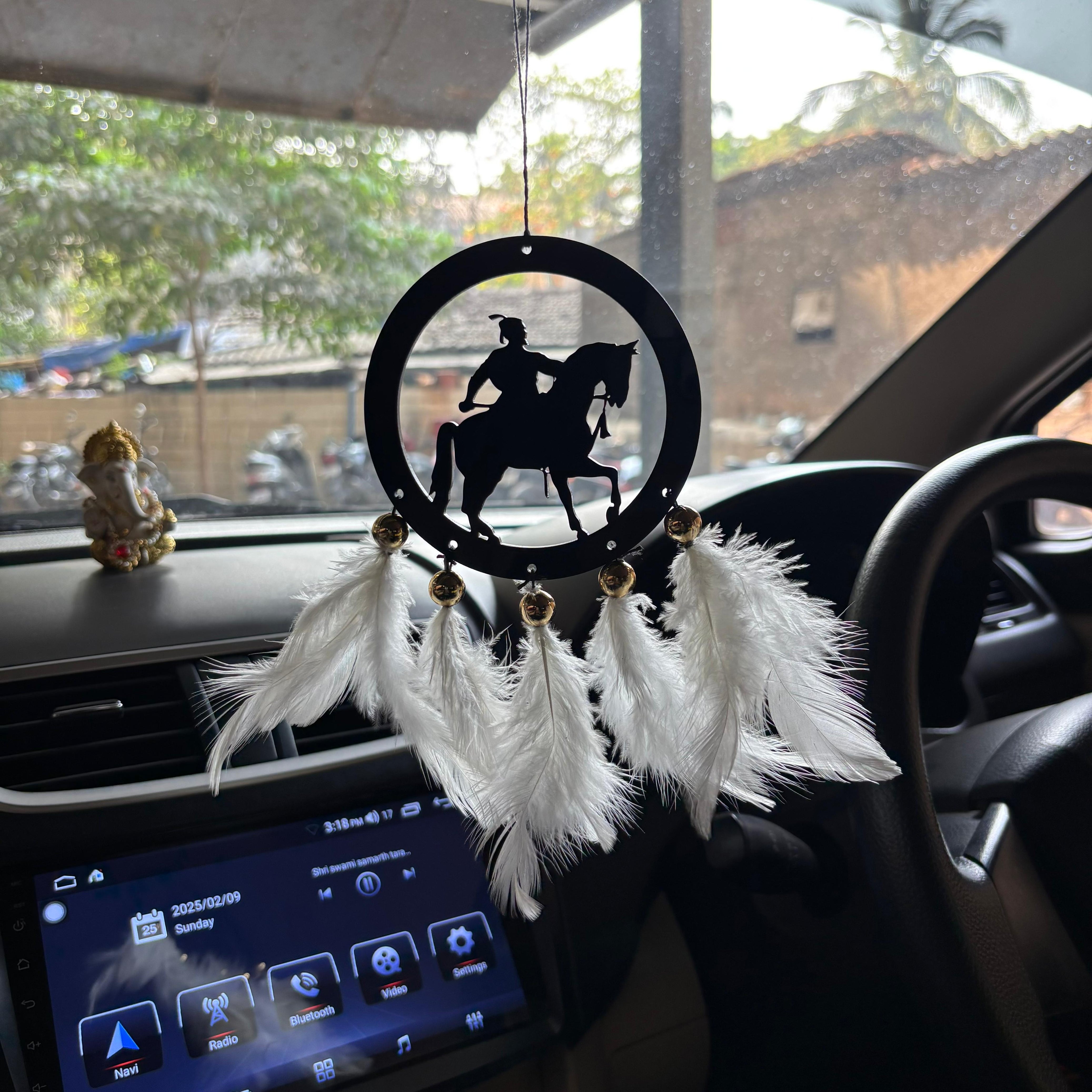 Shivaji Maharaj Car & wall Hanging Handmade Black
