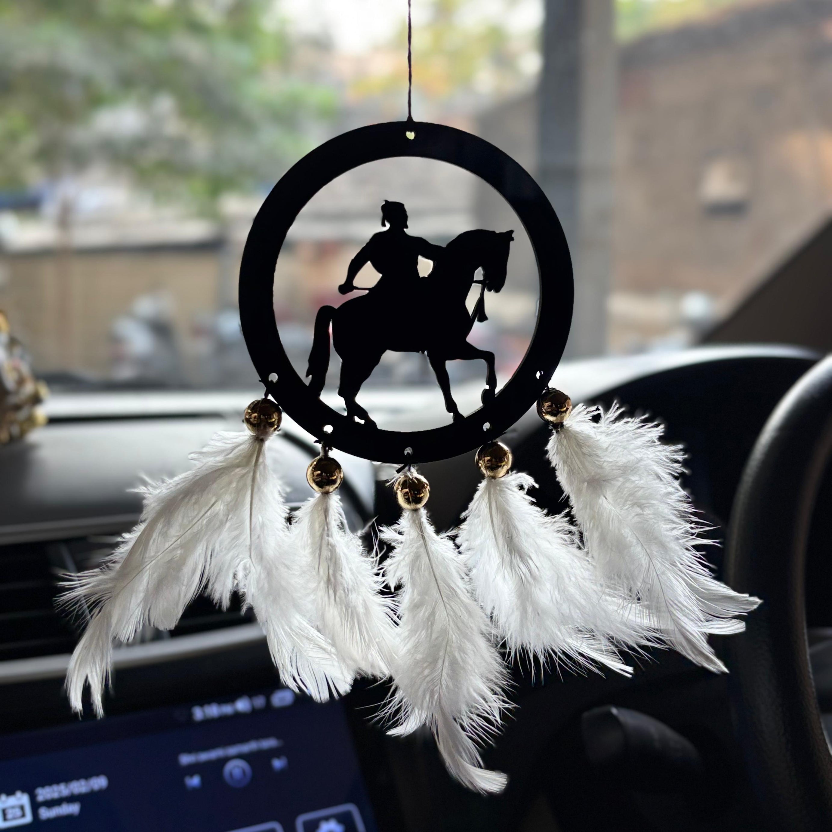 Shivaji Maharaj Car & wall Hanging Handmade Black