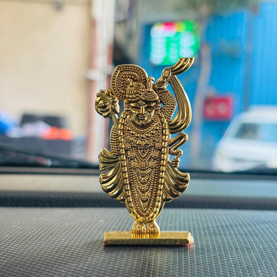 Divine Shrinathji Dashboard Idol | Auspicious Gift for Home & Office