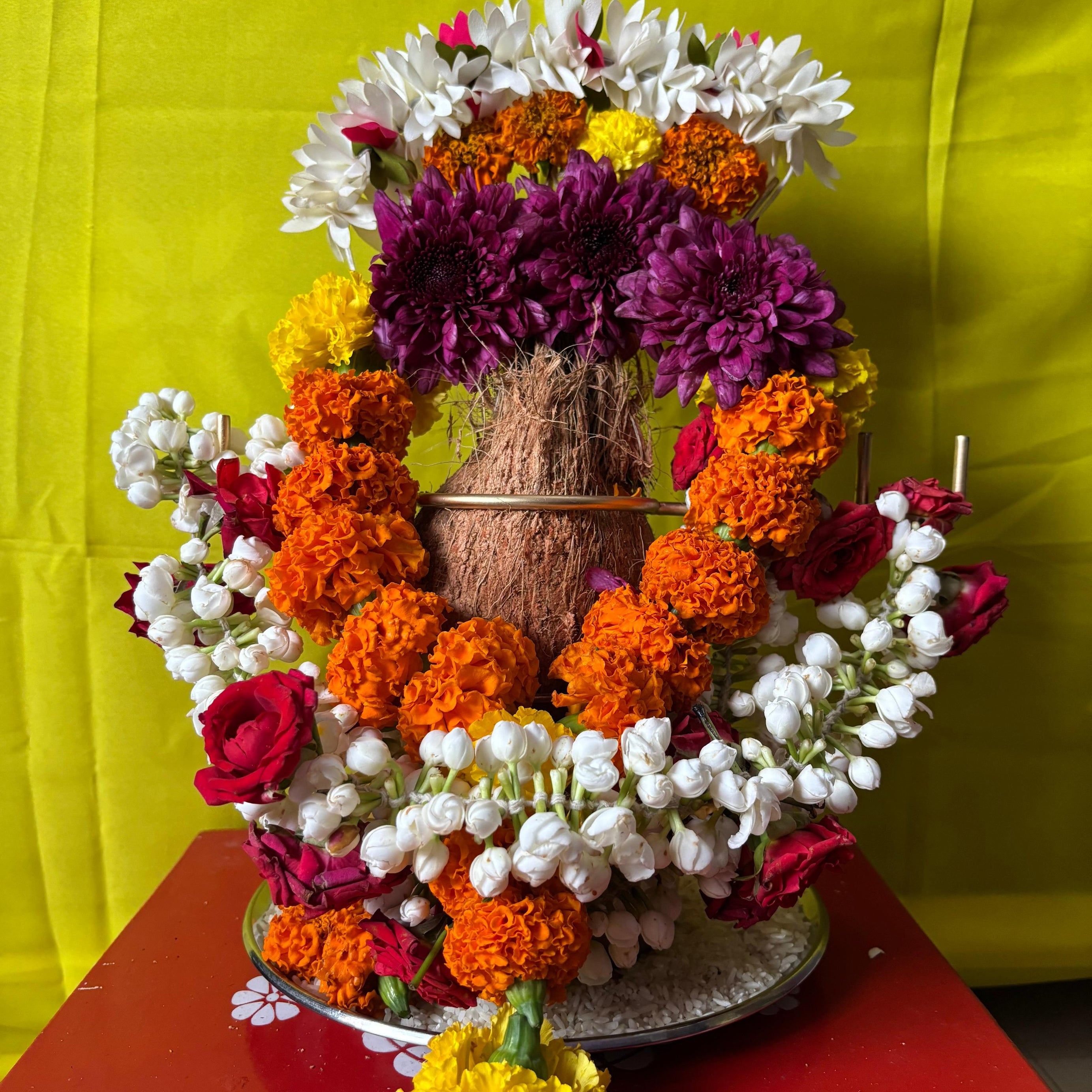 Lakshmi Pooja kalasam Flower Stand Stick
