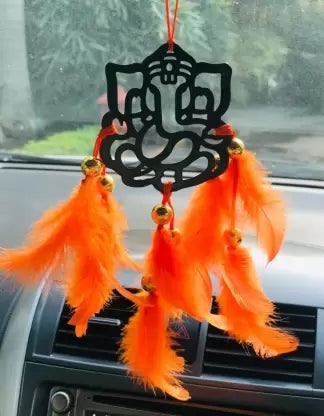 Ganesh Car & wall Hanging Handmade Black