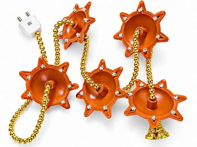 Toran Diya Light LED Diya String Lights for Diwali & Festive Decoration