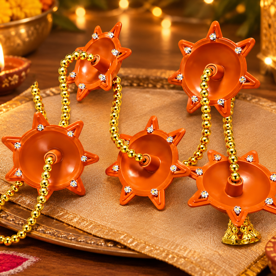 Toran Diya Light LED Diya String Lights for Diwali & Festive Decoration