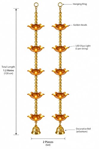 Toran Diya Light LED Diya String Lights for Diwali & Festive Decoration
