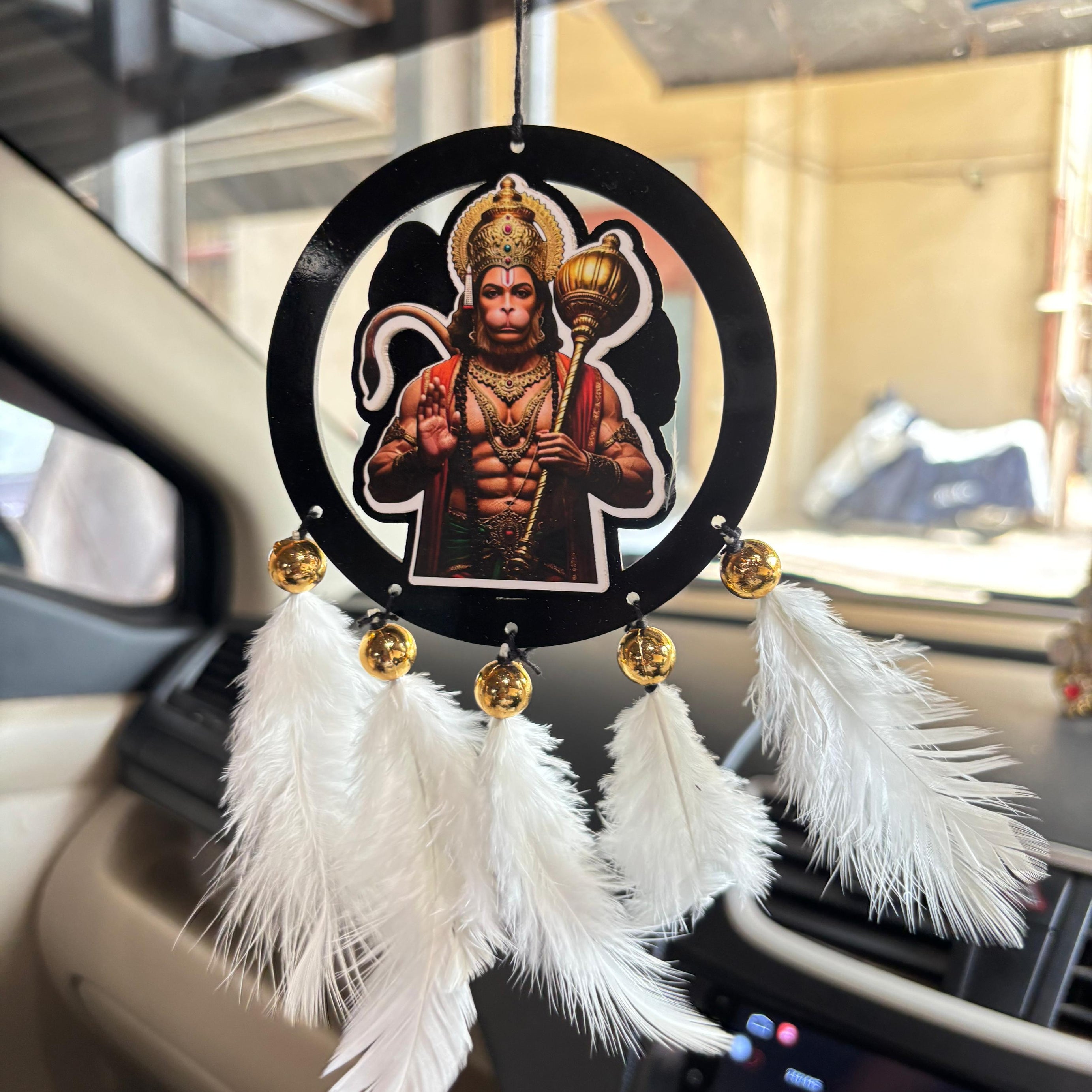Hanuman Ji Car & wall Hanging Handmade Black