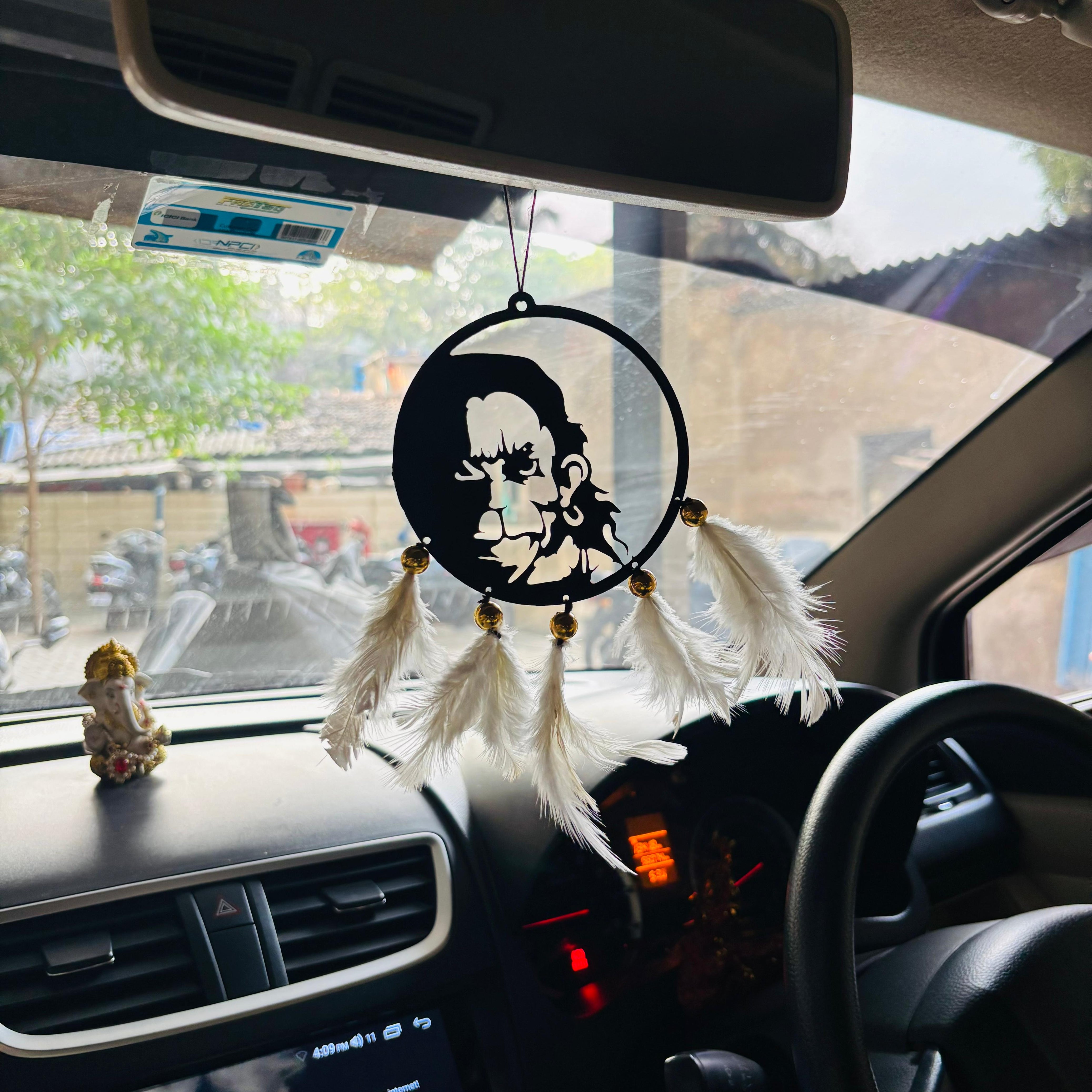 Hanuman Car & wall Hanging Handmade Black