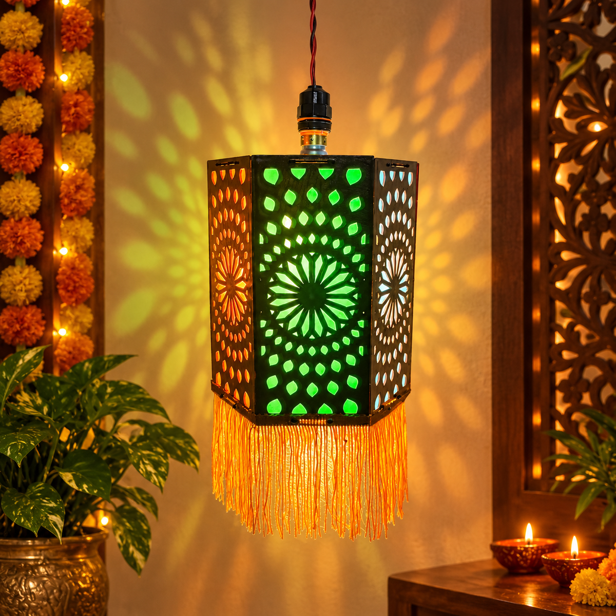 Traditional Diwali Kandil | Handmade Hanging Lantern for Home Decoration