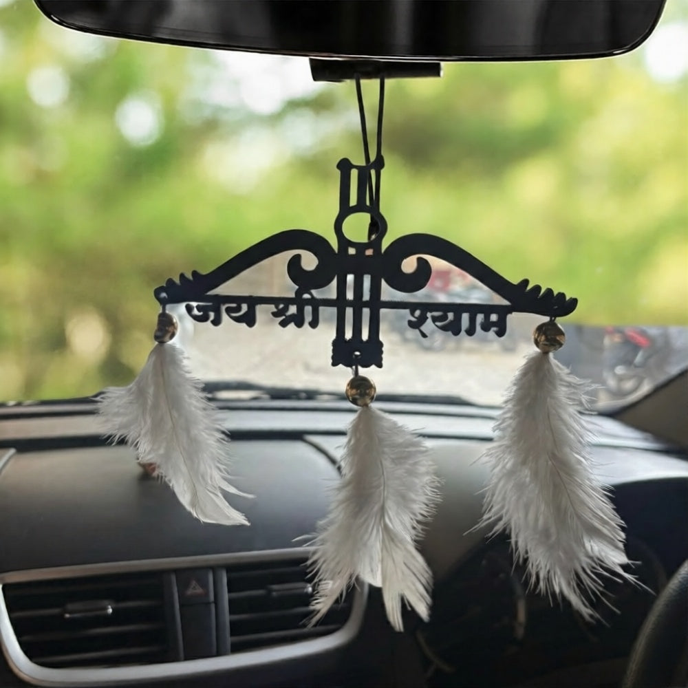 Khatushyam Car & wall Hanging Handmade Black