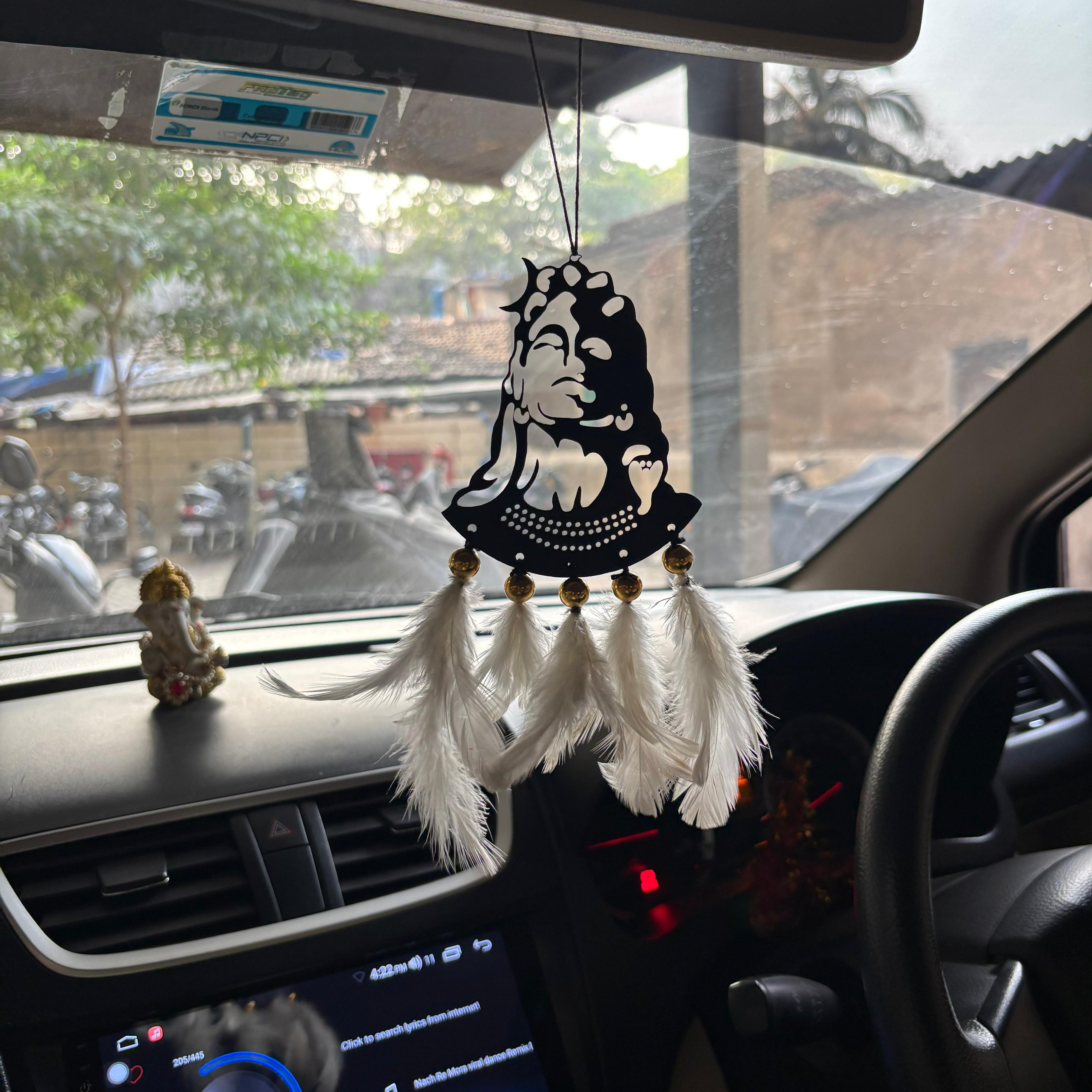 Adiyogi Car & wall Hanging Handmade Black