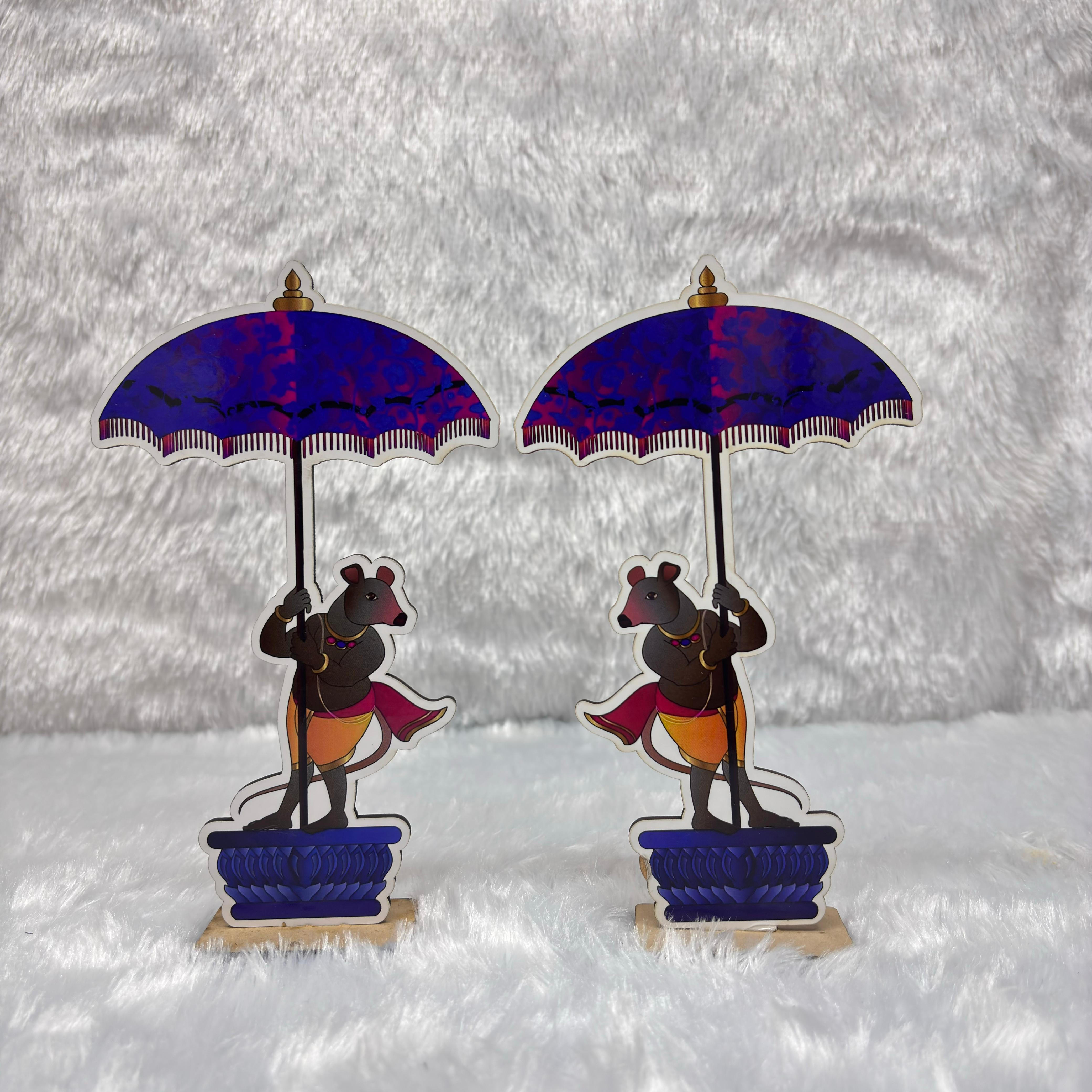 Ganpati Mushak Darbar (Set of 12)