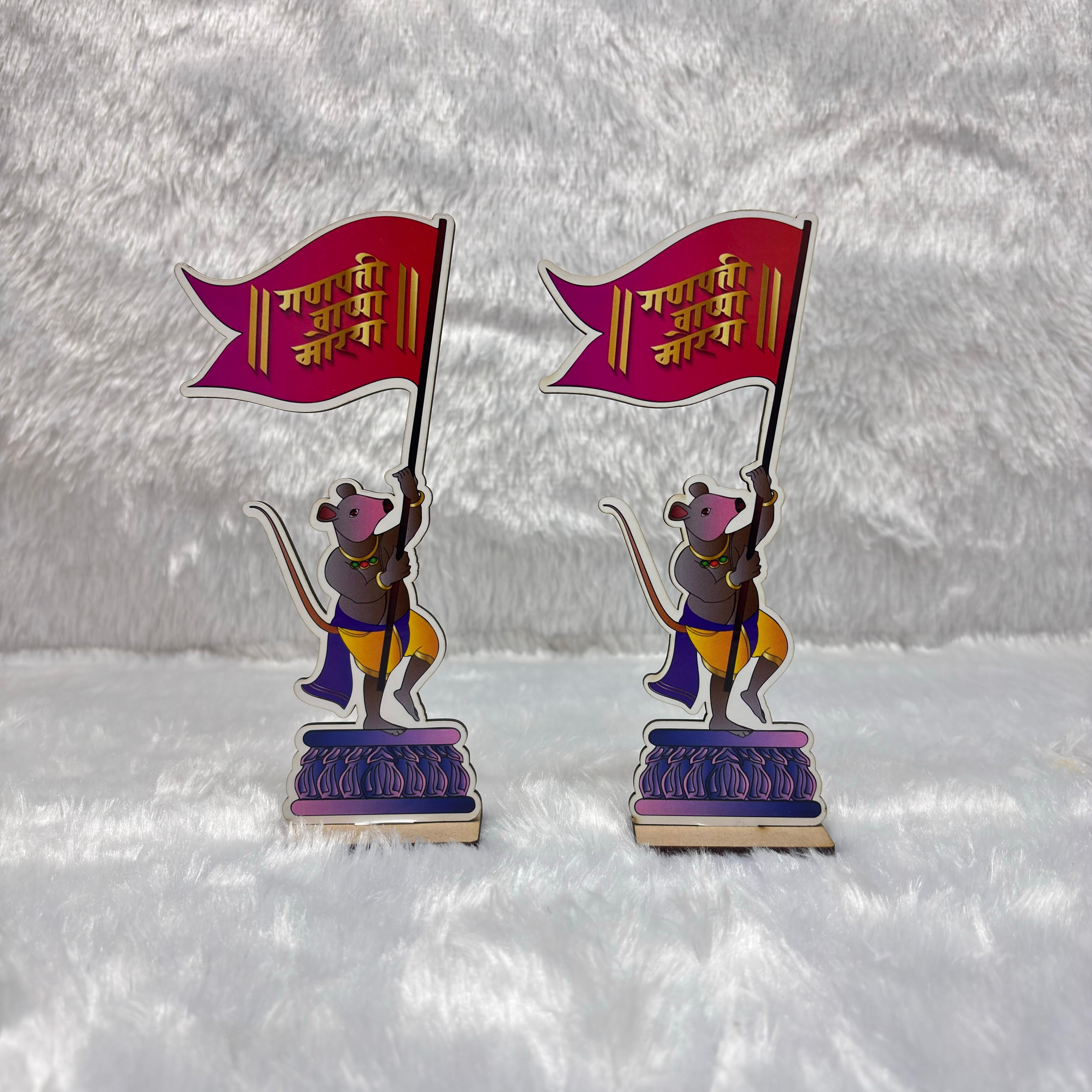 Ganpati Mushak Darbar (Set of 12)