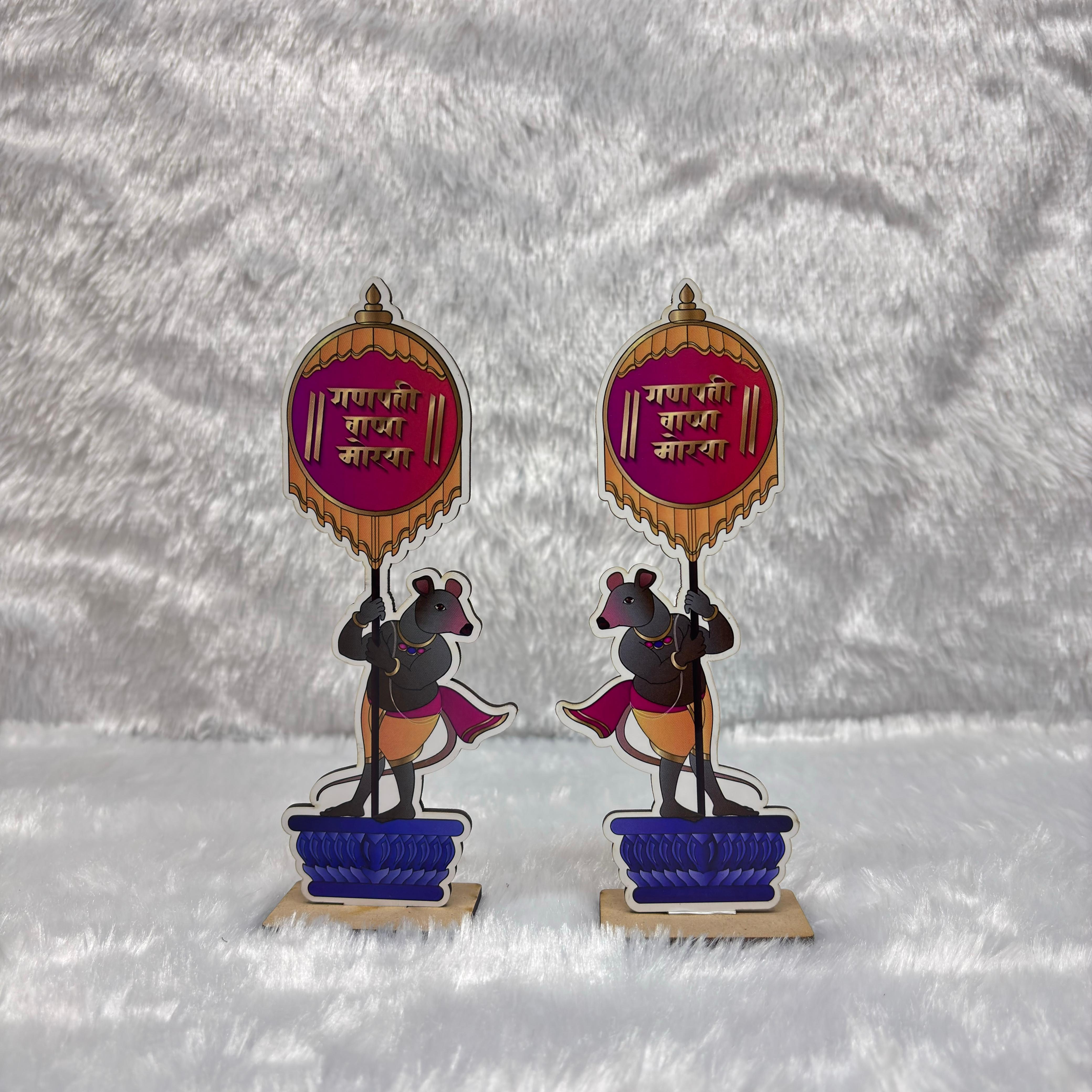 Ganpati Mushak Darbar (Set of 12)