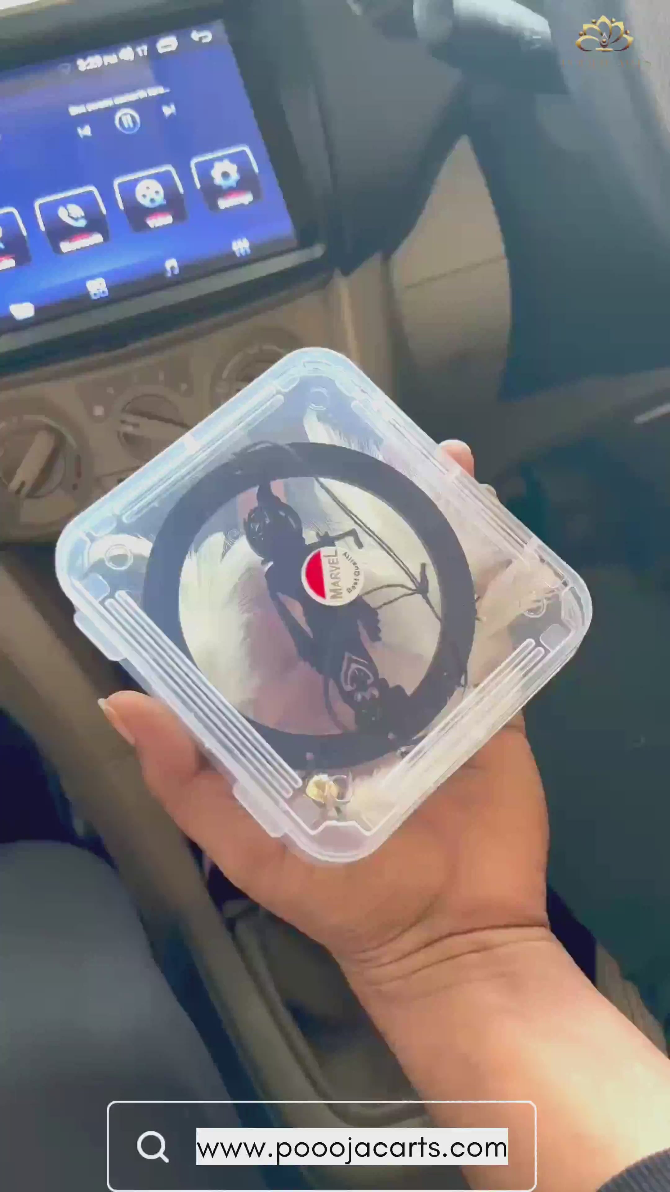 Shree Krishna Car & wall Hanging Handmade Black