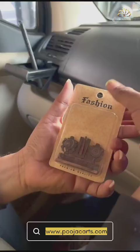 Shanku Chakra Tilak Car Dashboard