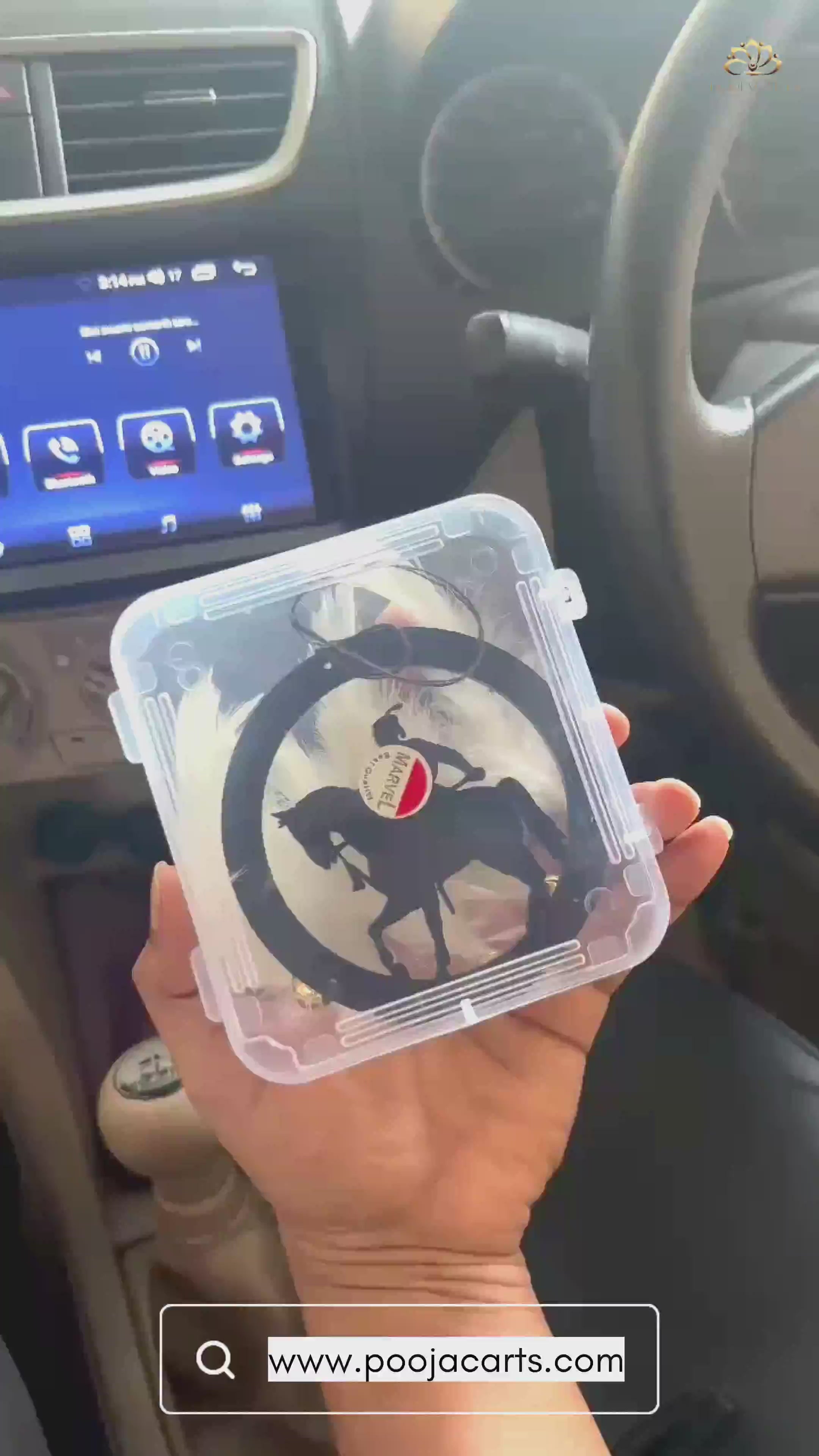 Shivaji Maharaj Car & wall Hanging Handmade Black