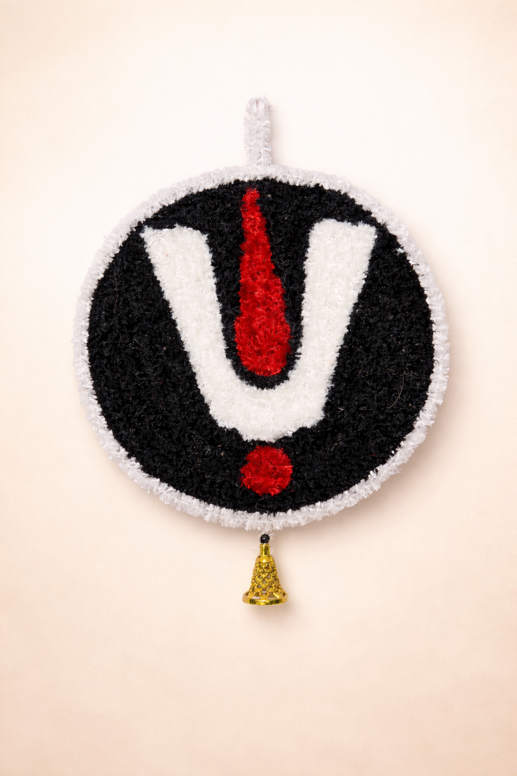 Handmade Fur Woolen Tirupati Balaji Tilak Wall Hanging