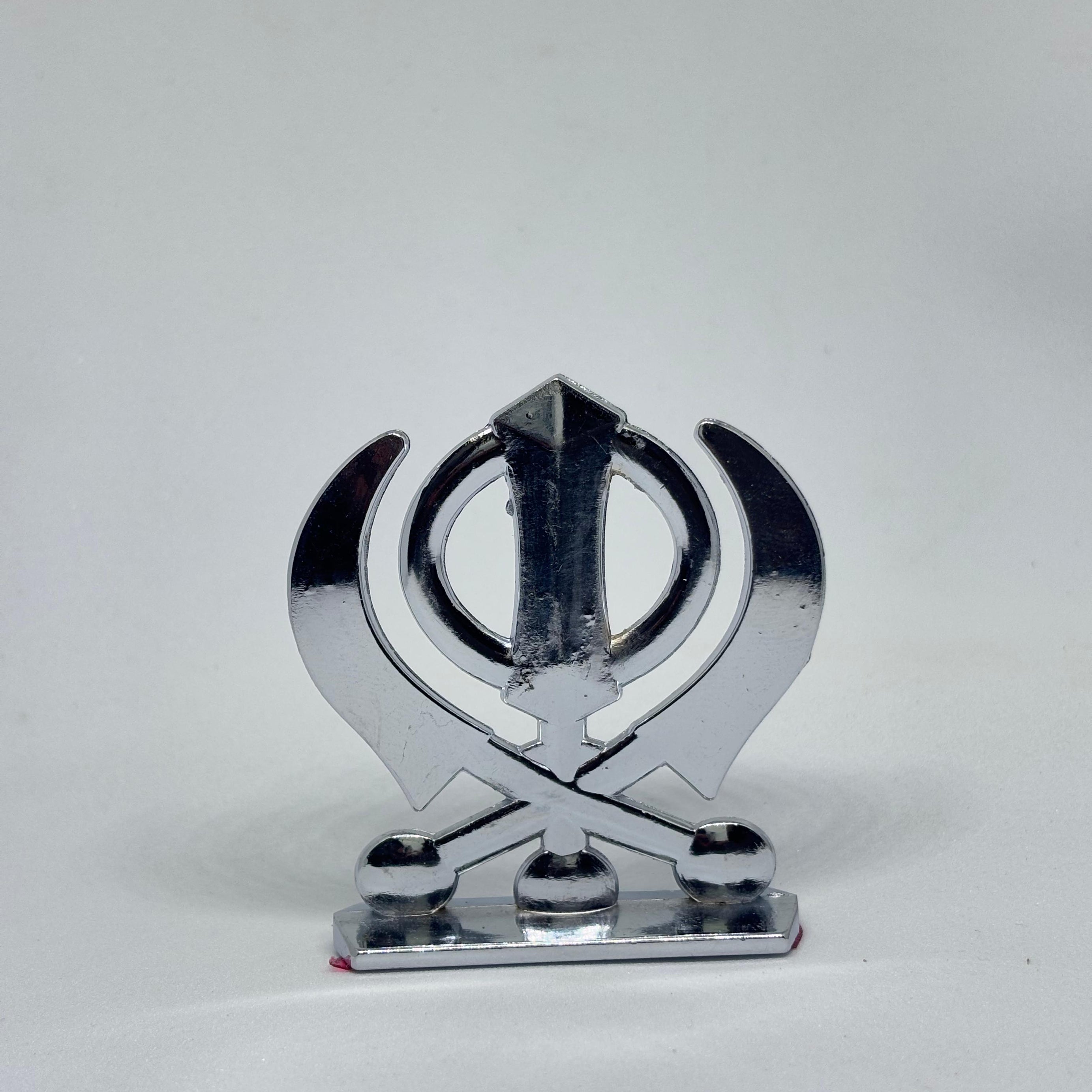Golden Sikh Khanda for Car Dashboard