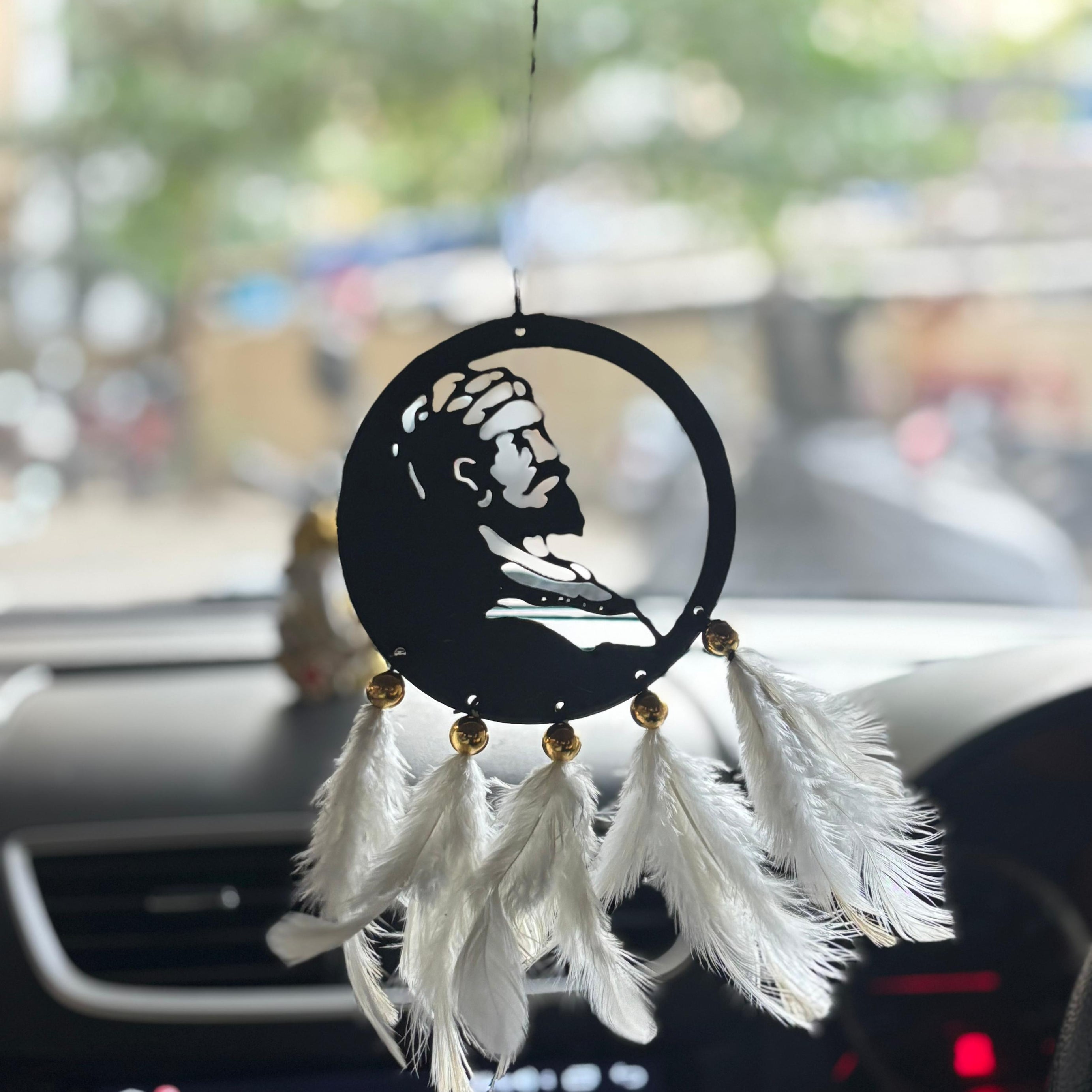 Chhatrapati  Shivaji Maharaj Car & wall Hanging Handmade Black