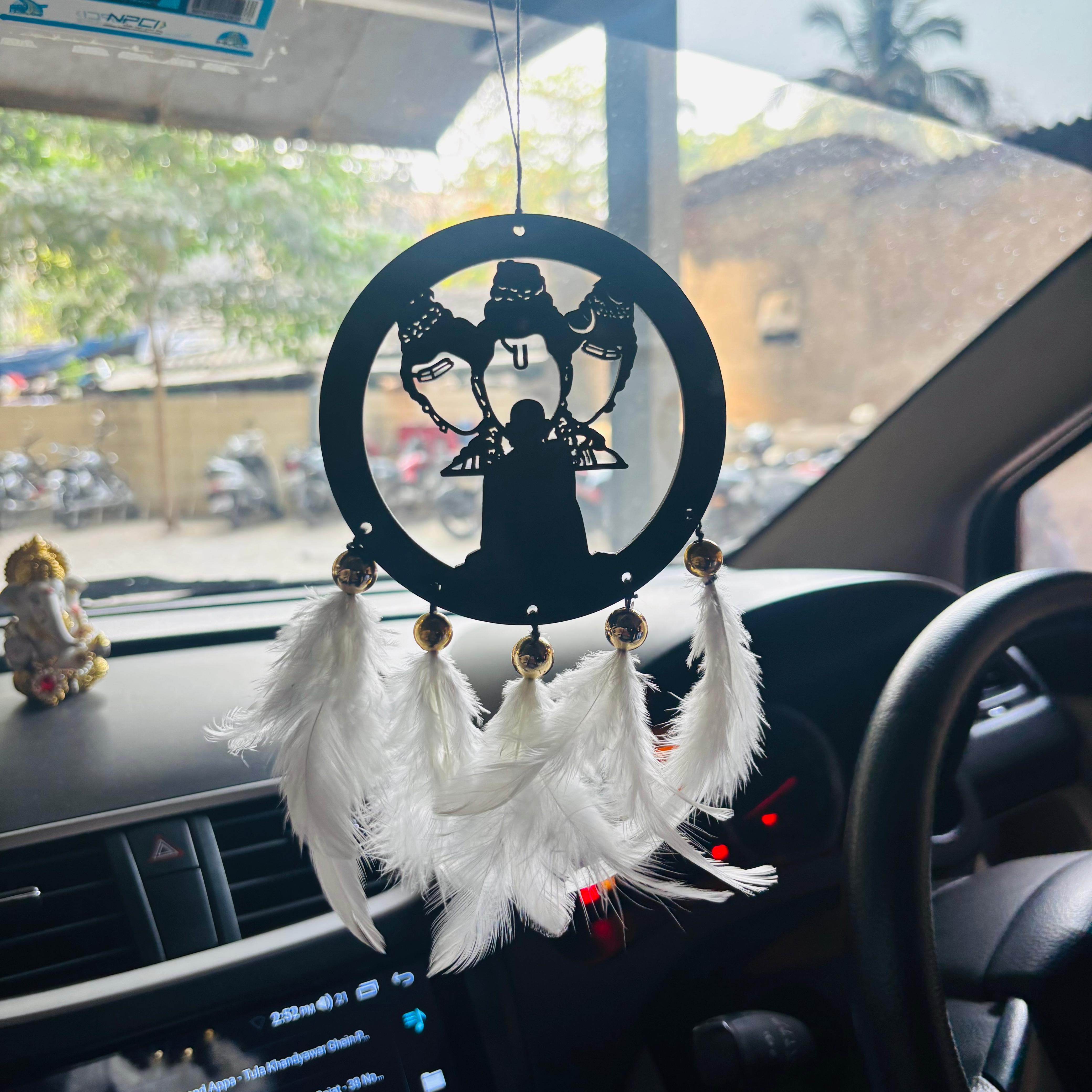 Swami Samartha and Guru Dattatreya Car & wall Hanging Handmade Black