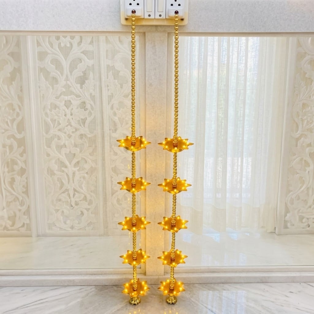 Toran Diya Light LED Diya String Lights for Diwali & Festive Decoration